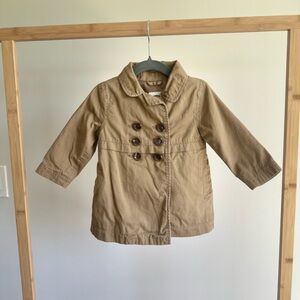 12-18 month Girl tan trench coat